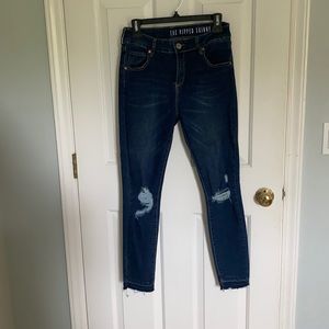 Raw Hem Skinny Jeans size 8